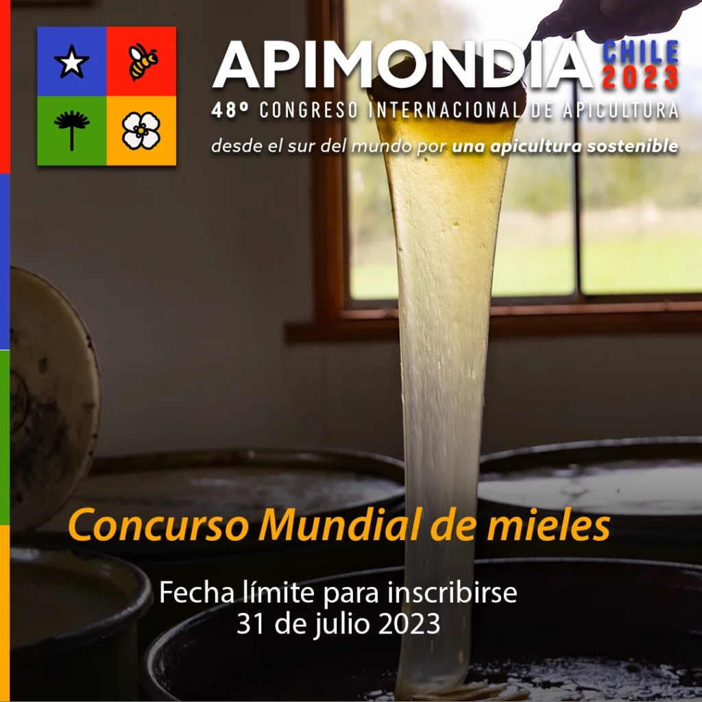 Participa en el Concurso Mundial de Mieles de Apimondia Chile 2023
