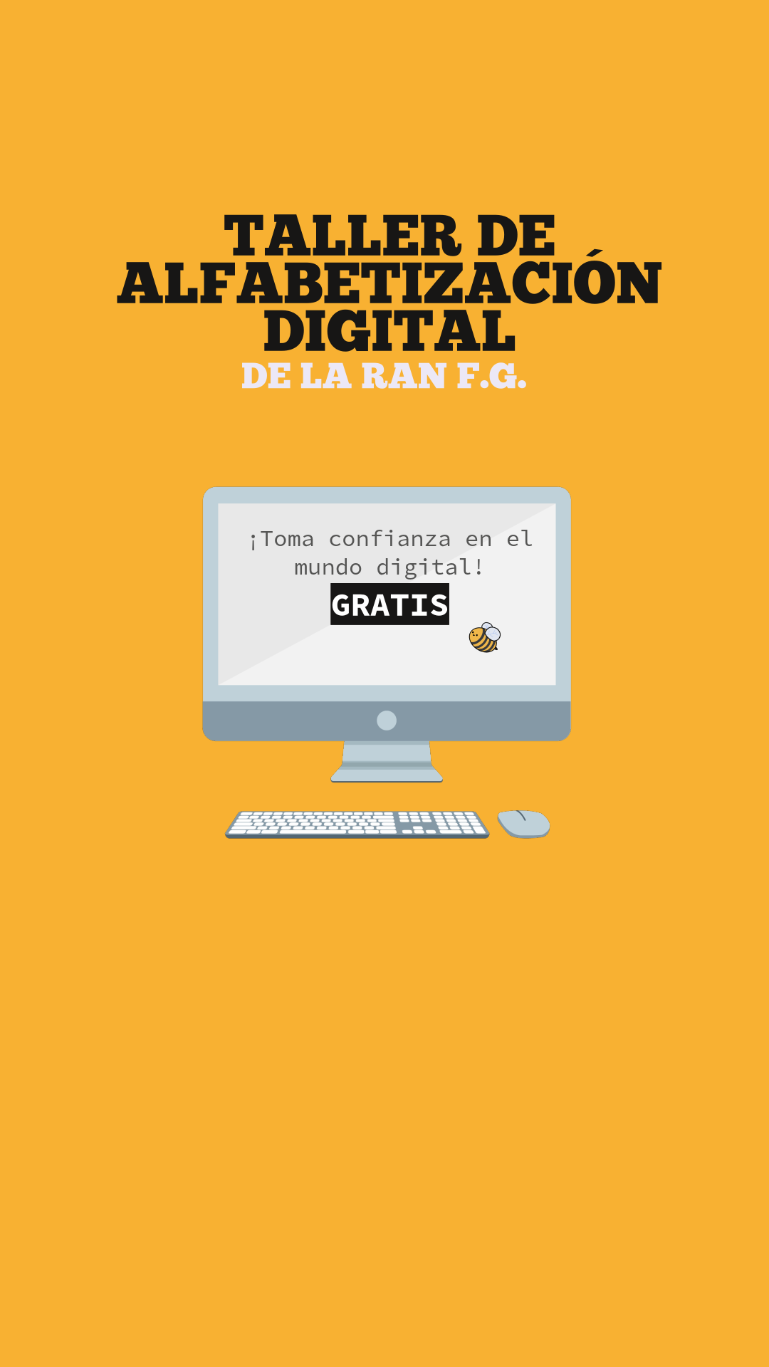 INSCRÍBETE EN EL TALLER DE ALFABETIZACIÓN DIGITAL